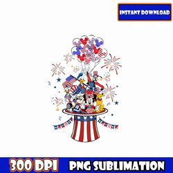 disney 4th of july png bundle, mouse fourth of july sublimation, patriotic mouse and friends png, happy 4th of july