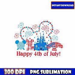 disney 4th of july png bundle, mouse fourth of july sublimation, patriotic mouse and friends png, happy 4th of july