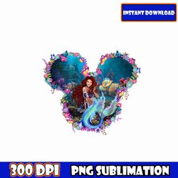 the little mermaid png, black mermaid png, black girl magic, black girl mermaid shirts, princess ariel sublimation