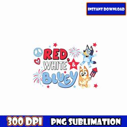 red_white_and_bluey_fireworks_4th_july png