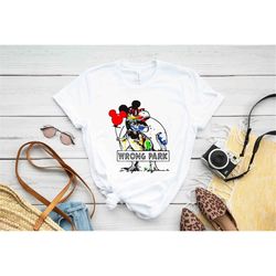 Wrong Park T-shirt, Disney Shirt, Disney 2023 Shirt, Tyrannosaurus T-Shirt, Disneyland Theme Park Shirt, Disney Dinosaur