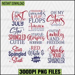 4th of july png bundle, freedom png bundle, red white blue png,fourth of july sublimation, america png bundle