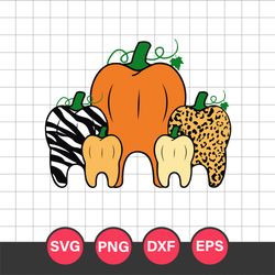 pumpkin teeth dental halloween svg, halloween svg, png dxf eps digital file