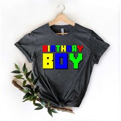 Boy Birthday shirt,Birthday Boy Toddler Shirt,Gamer birthday boy Shirt,Gift for birthday boy,Youth Birthday Gift Shirt,B