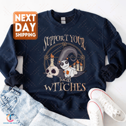 support your local witches nurse sweatdigital, spooky witch, funny nurse halloween digital, halloween gift for nurs