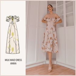pattern - milk maid dress anika - thisiskachi