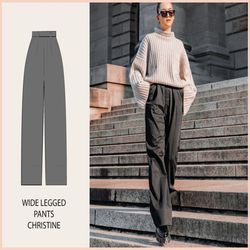 pattern - wide legged pants christine - thisiskachi