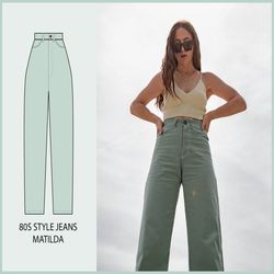 pattern - 80s style jeans matilda - thisiskachi