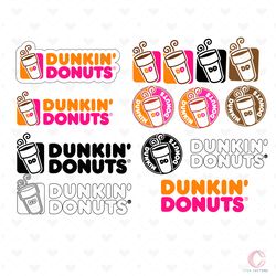 dunkin donuts svg, dunkin donuts clipart, brand logo svg, fastfood brand svg, fastfood logo svg, dunkin logo svg
