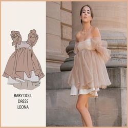 pattern - baby doll dress leona - thisiskachi