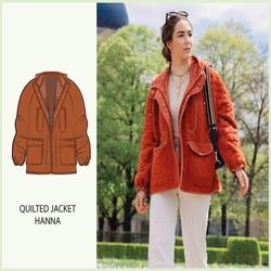 pattern - quilted jacket hanna - thisiskachi