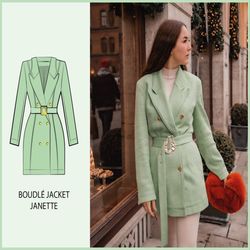 pattern - boucle jacket janette - thisiskachi