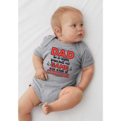 funny father's day gift shirt bodysuit t-shirt gray funny shirt kids tee shirt best father's day gift funny tee
