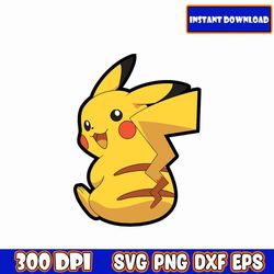 pokemon svg bundle, pokemon clipart, pikachu svg, pokemon layered, pokemon birthday svg, svg for cricut, svg for files