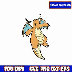 pokemon dragonite svg, pokemon svg bundle, pokemon clipart, pikachu svg, pokemon layered, pokemon birthday svg, svg