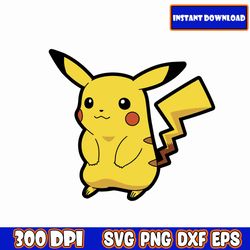 pokemon svg bundle, pokemon clipart, pikachu svg, pokemon layered, pokemon birthday svg, svg for cricut, svg download