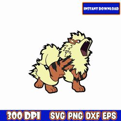 pokemon pokemon arcanine svg, pokemon svg bundle, pokemon clipart, pikachu svg, pokemon layered, pokemon birthday svg