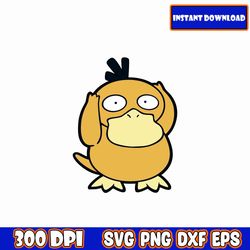 pokemon psyduck svg, pokemon svg bundle, layered svg files, cartoon svg, pokemon clipart, pikachu svg, pokemon font