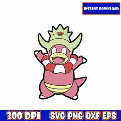 pokemon slowking svg, pokemon svg bundle, pokemon clipart, pikachu svg, pokemon layered, pokemon birthday svg, svg files