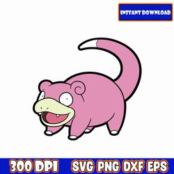 pokemon slowpoke svg, pikachu svg , pikachu png , pokemon cricut vector bundle , pikachu diy , png image t-shirt files