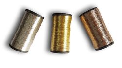 embroidery thread spool metallic needlework goldwork gold bronze silver canvas