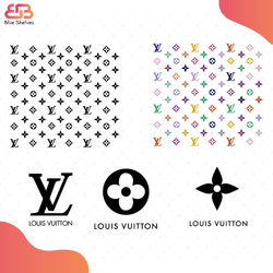 louis vuitton bundle svg, brand svg, louis vuitton logo svg, loui