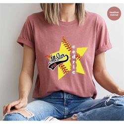 softball mom shirt, customized softball t-shirt, softball gifts for her, softball graphic tees, personalized softball te