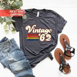 vintage 1962 shirt, 60th birthday gift for men, retro 1962 shirt, born in 1962 shirt, 60th birthday gift for woman, 1962