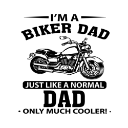 Im A Biker Papa Just Like A Normal Dad Only Much Cooler Svg, Fathers Day Svg, Biker Papa Svg, Normal Dad Svg, Dad Svg, P