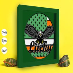 lucky eagle papercut light box