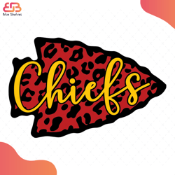 chiefs leopard svg, sport svg, chiefs svg, leopard svg, kansas city chiefs logo svg,