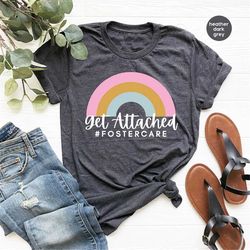 foster parents outfit, foster care t-shirt, foster mama graphic tees, mothers day gift, rainbow adoption shirts, foster