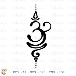 om svg, om cricut, om silhouette, om stencil template, om clipart png, yoga svg, om symbol