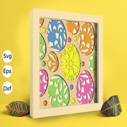 easter egg papercut light box