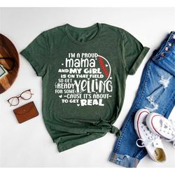 funny softball shirt,yelling mama shirt,supportive mama,game day shirt,matching mom shirt,softball humor,play ball,sport