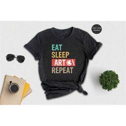 eat sleep art t-shirt, art teacher gift, gift for art teacher, teacher shirts, teacher appreciation gift, new teacher gi