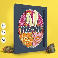 bunny mom papercut light box