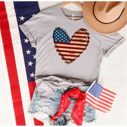 american heart flag shirt, 4th of july shirt, patriotic shirt, usa shirt, memorial day shirt, fourth of july shirt, amer