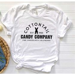 cottontail shirt, candy company shirt, bunny easter shirt, easter candy shirt, fine chocolate, jellybeans shirt