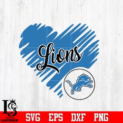 detroit lions logo,detroit lions heart nfl svg,digital download