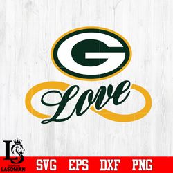 green bay packers love svg,digital download