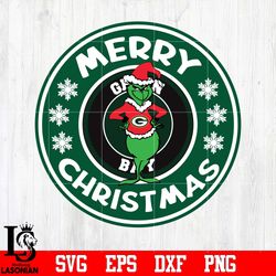 green bay packers, grinch merry christmas svg, digital download