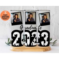 graduation gift idea: class of 2023 20oz tumbler, stainless steel tumbler with graduation message for class of 2023