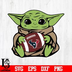 houston texans baby yoda, baby yoda svg, digital download