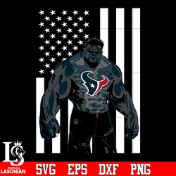 houston texans hulk flag svg, digital download