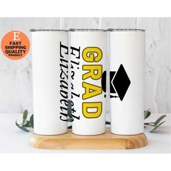 personalized graduation gift, stainless steel graduation tumbler, graduation keepsake tumbler, graduation gift idea