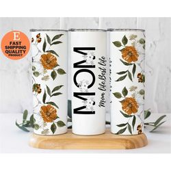 mom life best life tumbler - 20oz stainless steel, stainless steel mom life tumbler - 20oz insulated cup, 20oz mom life