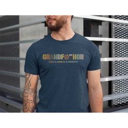 grandfathor customized shirt for grandpa with kids names, grandpa fathers day gift, father's day grandpa shirt, grandpa