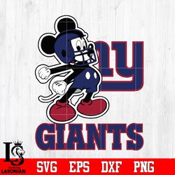 mickey football, new york giants mickey, new york giants svg, digital download