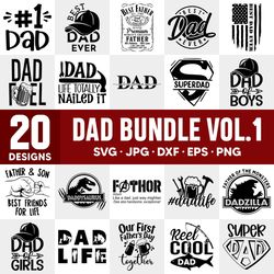 father's day bundle svg, dad life svg, father's day svg, best dad svg, cricut, silhouette vector cut file